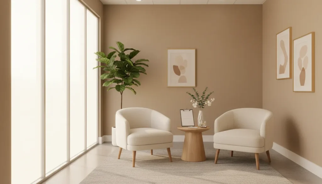 Modern consultation room for hormone replacement therapy near me in Richmond TX