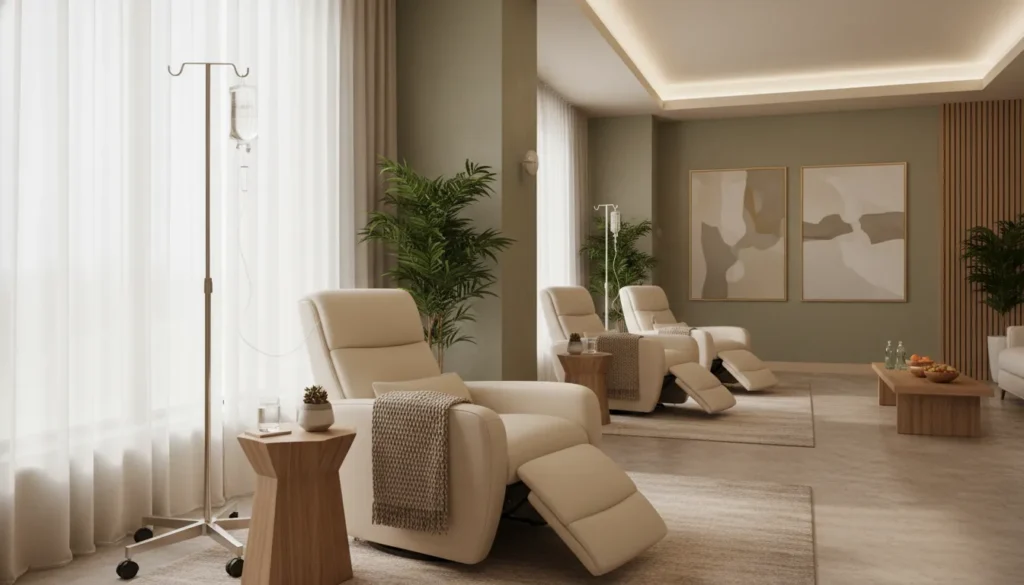 Comfortable IV therapy lounge in Richmond TX