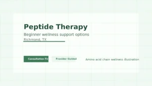 Peptide therapy wellness consultation in Richmond TX
