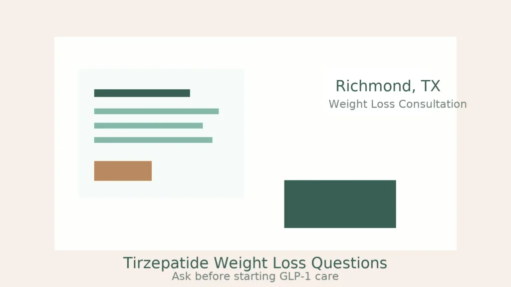 Tirzepatide weight loss consultation in Richmond TX