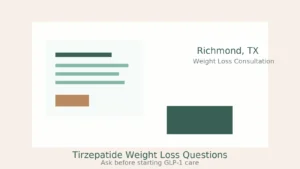 Tirzepatide weight loss consultation in Richmond TX