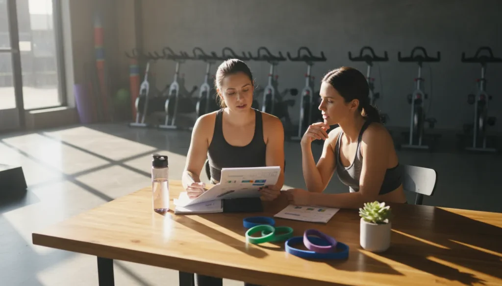 Wellness planning conversation for holistic fitness guidance in Richmond TX