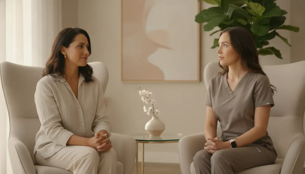 Facial rejuvenation consultation in a Richmond TX medical spa
