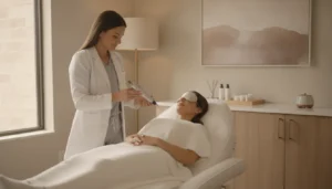 Microneedling treatment planning in a Richmond, Texas medical spa