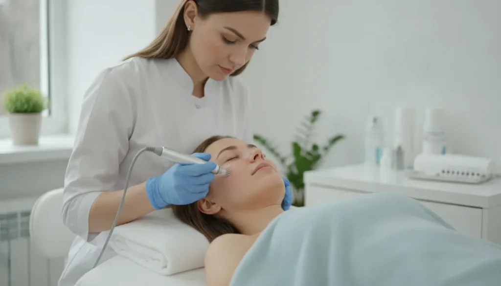 Vampire facial PRP microneedling skin rejuvenation treatment at Wilmarwell in Richmond TX