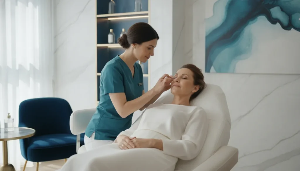 PRF under eye treatment consultation at Wilmarwell