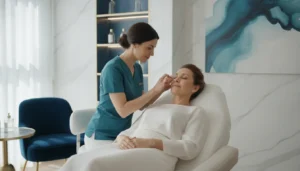 PRF under eye treatment consultation at Wilmarwell