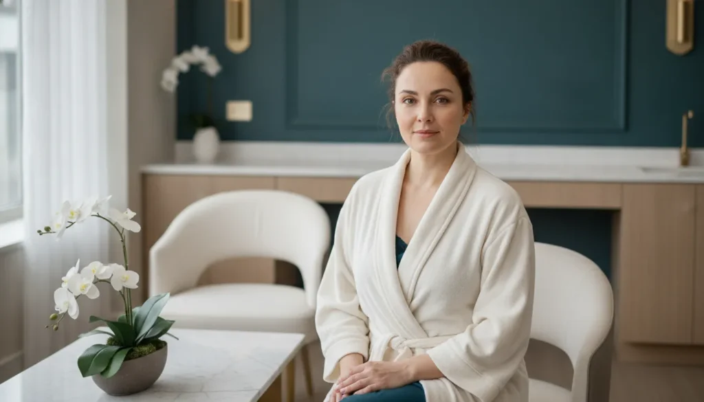 Woman considering under-eye rejuvenation options